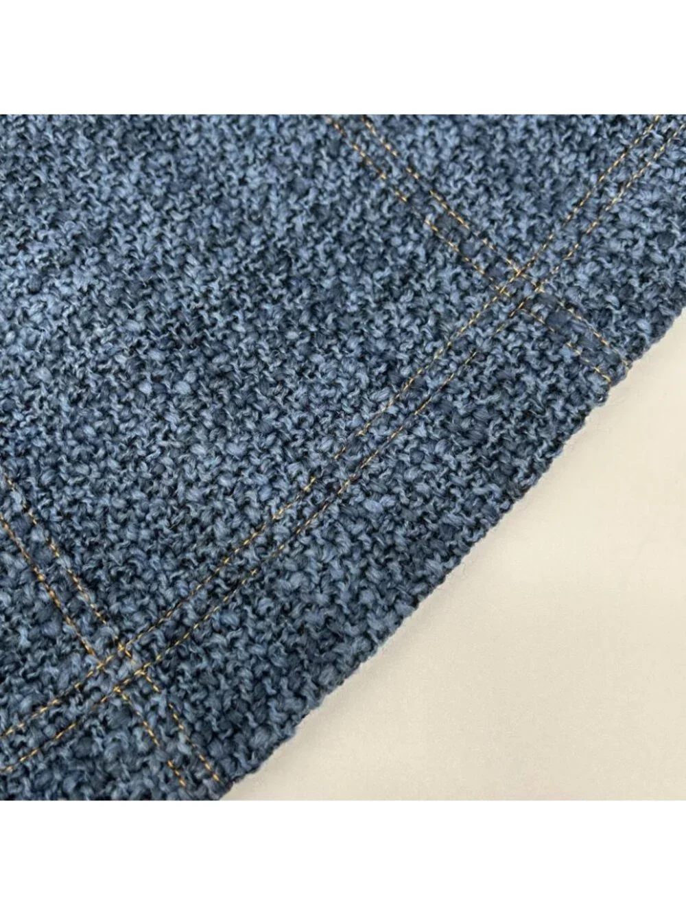 Chanel Denim Tweed Skirt 36